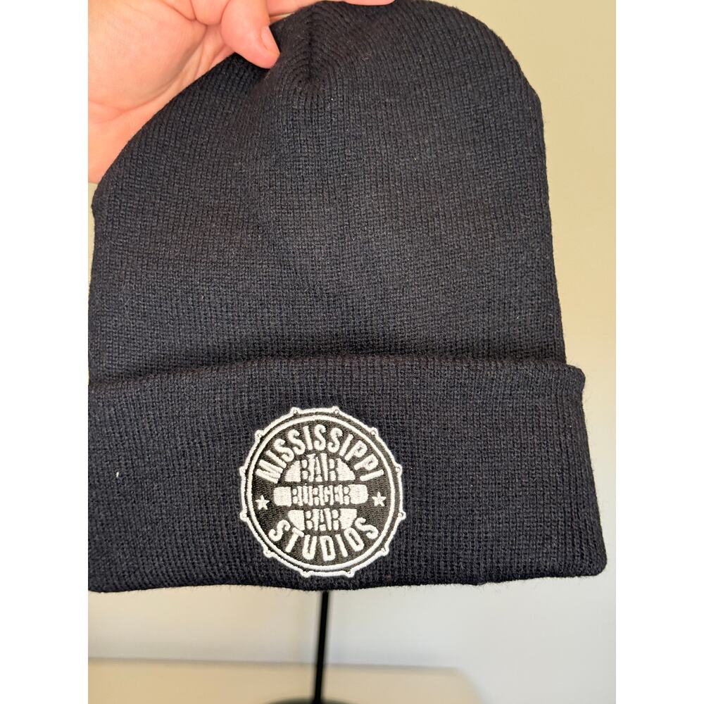 New without tags Mississippi Studios Black Knit Hat Portland, Oregon